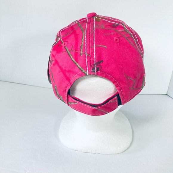 Mossy Oak Women's Pink Camo Baseball Cap Hat, Adjustable Back Strap, New w Tags - Picture 6 of 7